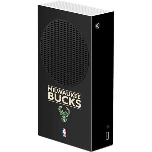NBA Milwaukee Bucks Standard - Black Xbox Series S Console Skin
